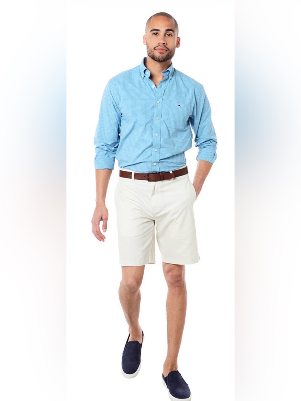 Vineyard Vines Men’s 9” Inseam Summer Twill Club Shorts Flat Front White Size 32